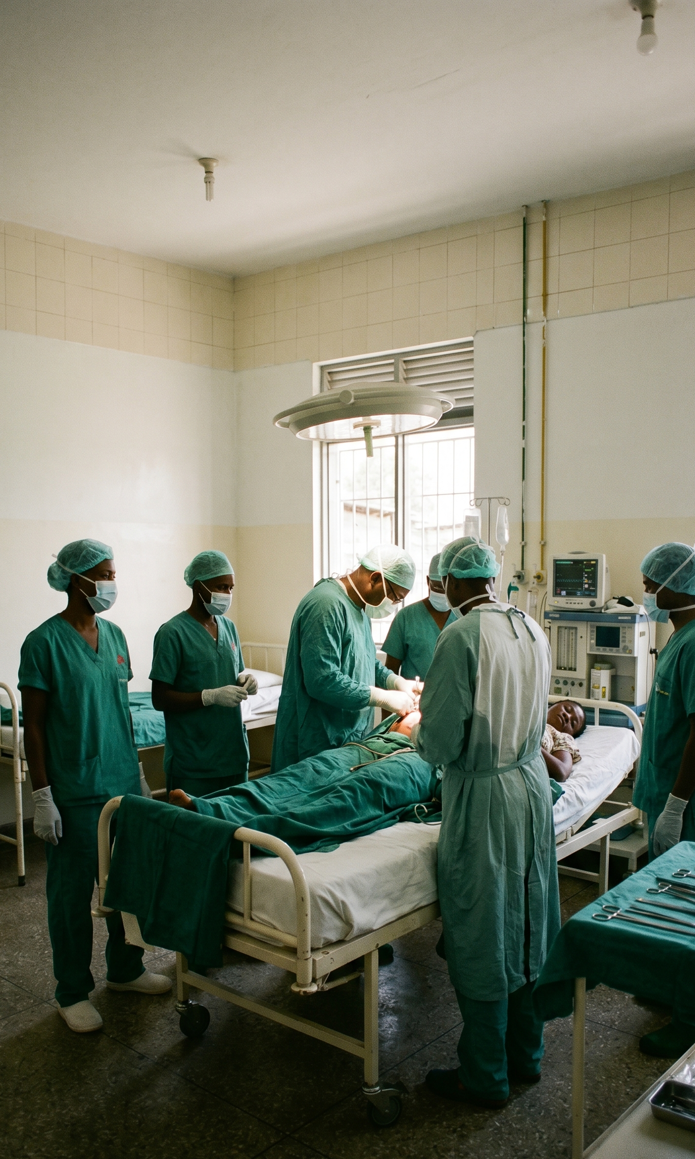 Personal médico en quirófano