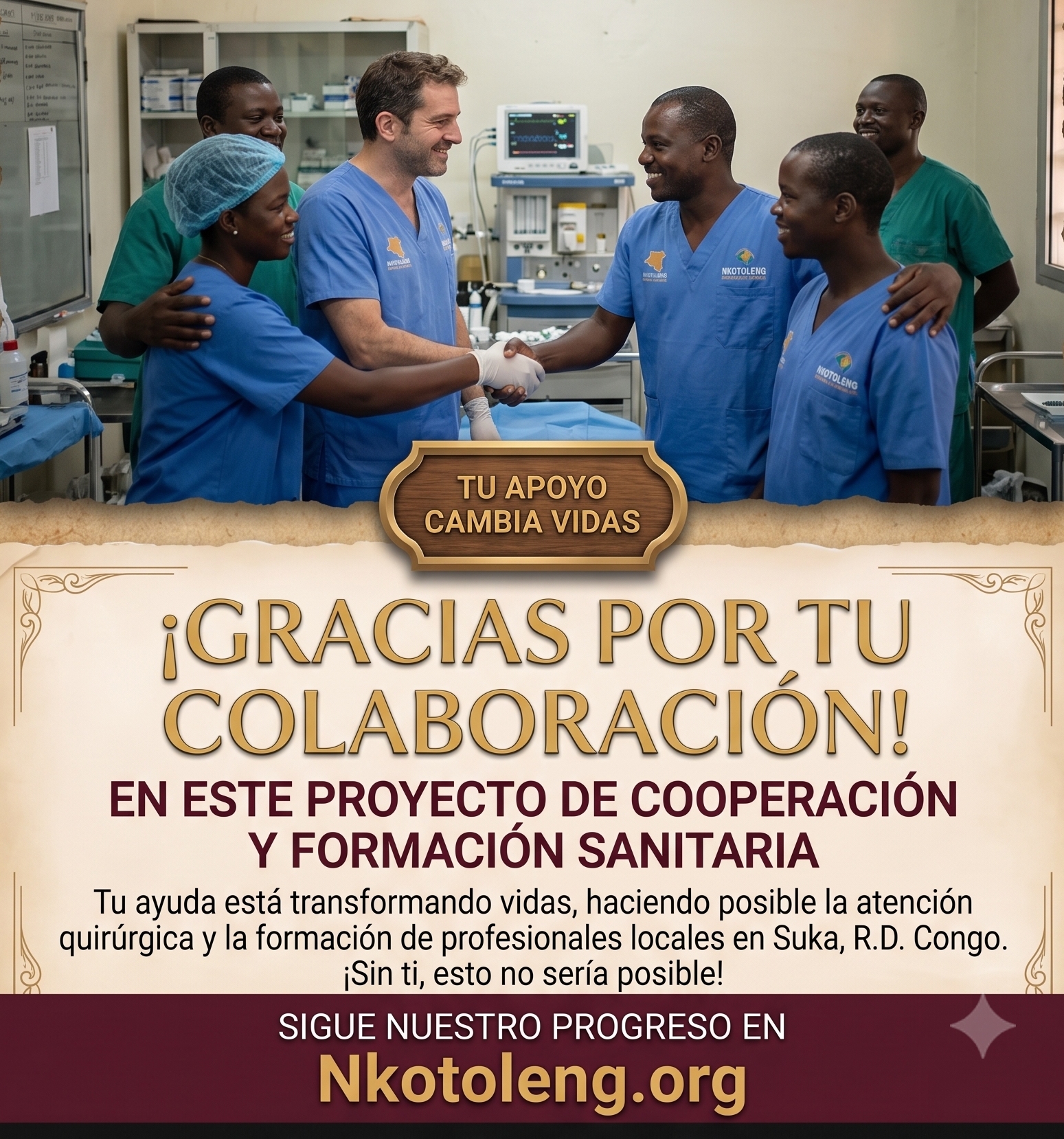 ¡Gracias por tu colaboración! - Proyecto Nkotoleng